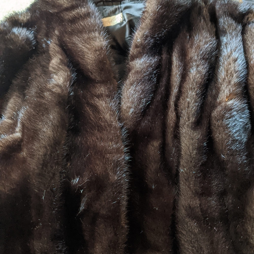 Genuine fur shrug